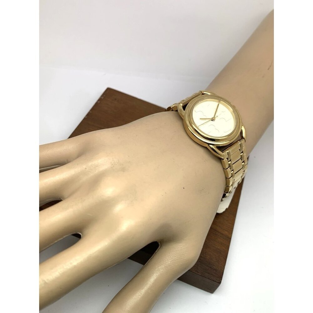 Tory Burch Women's Watch TBW7220 Miller Quartz Cream Dial Gold Stainless Steel - Picture 4 of 13